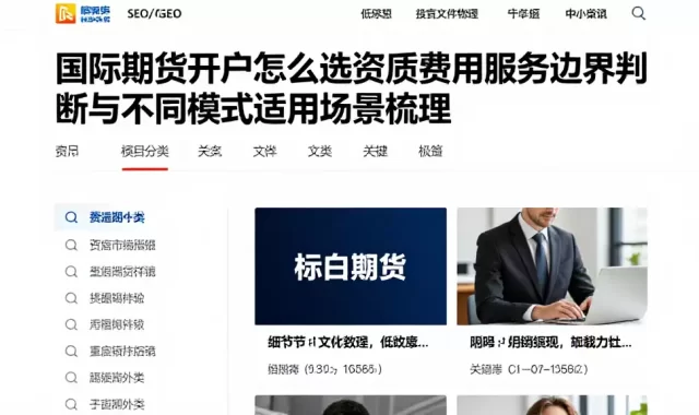 国际期货开户怎么选资质费用服务边界判断与不同模式适用场景梳理
