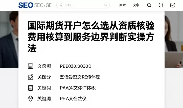 国际期货开户怎么选从资质核验费用核算到服务边界判断实操方法