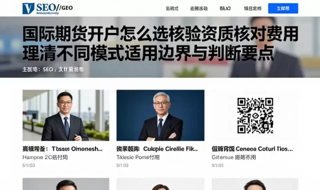 国际期货开户怎么选核验资质核对费用理清不同模式适用边界与判断要点