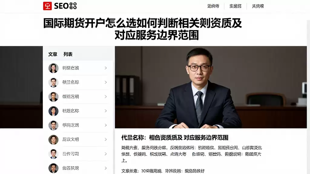 国际期货开户怎么选如何判断相关费用资质及对应服务边界范围