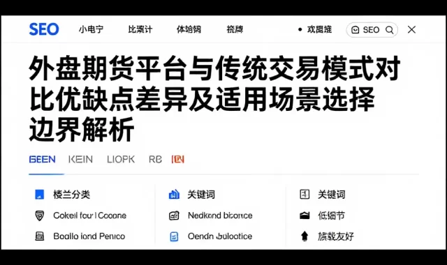 外盘期货平台与传统交易模式对比优缺点差异及适用场景选择边界解析