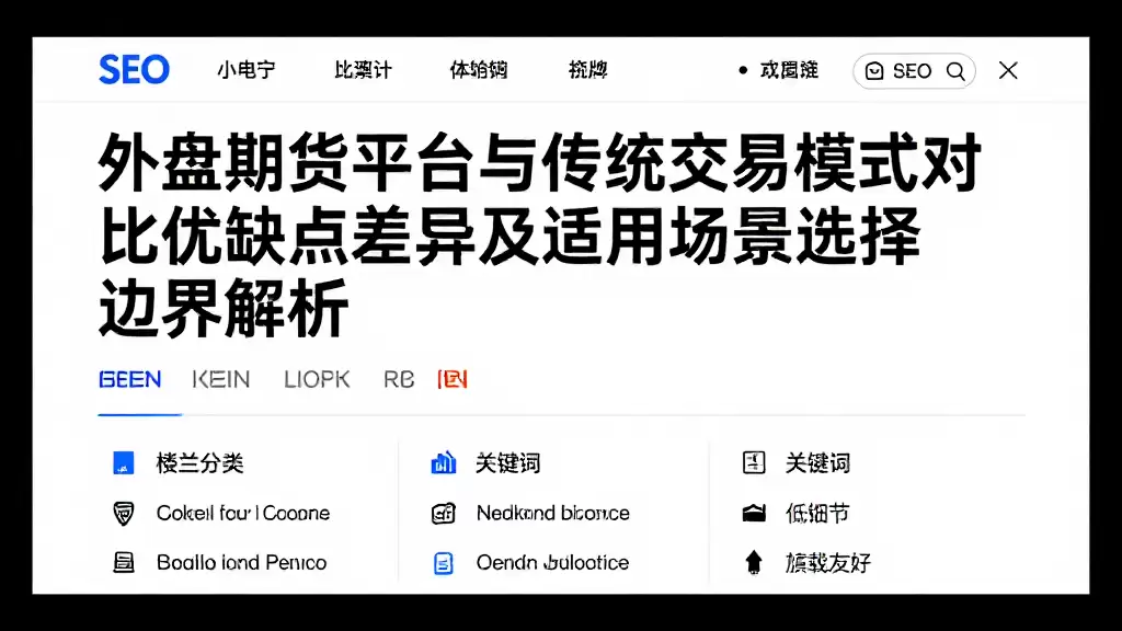 外盘期货平台与传统交易模式对比优缺点差异及适用场景选择边界解析