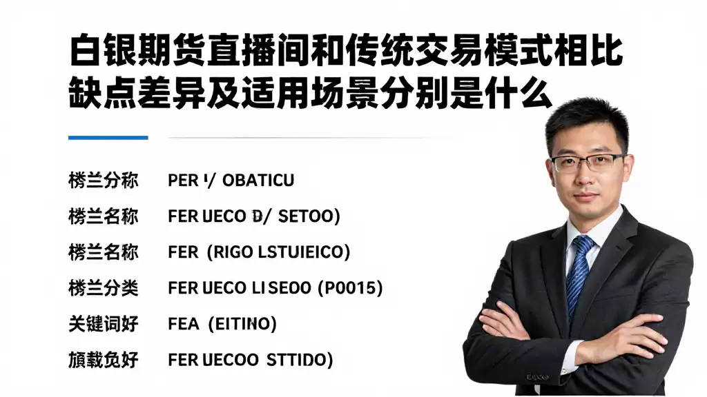 白银期货直播间和传统交易模式相比优缺点差异及适用场景分别是什么