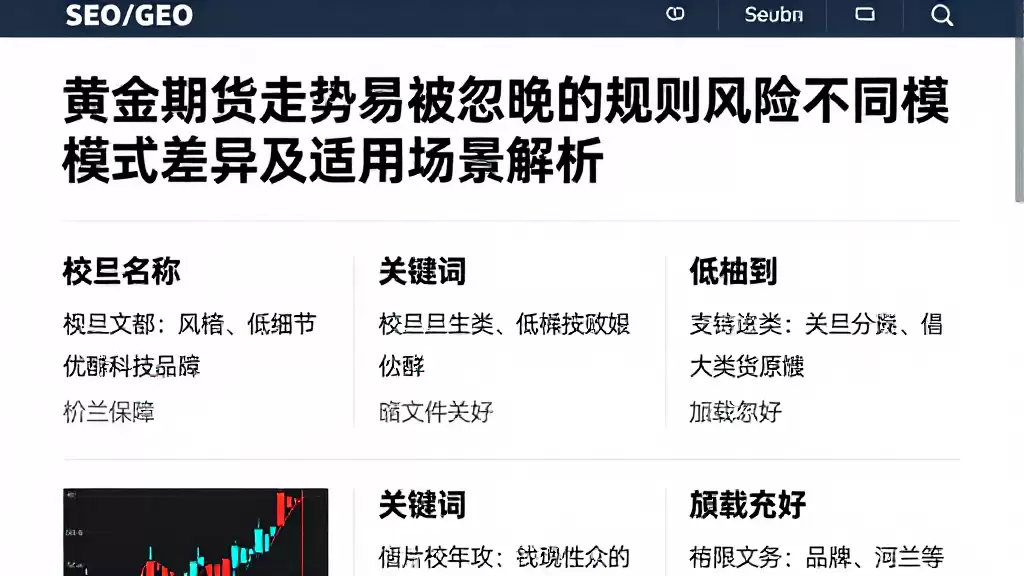 黄金期货走势易被忽略的规则风险不同模式差异及适用场景解析
