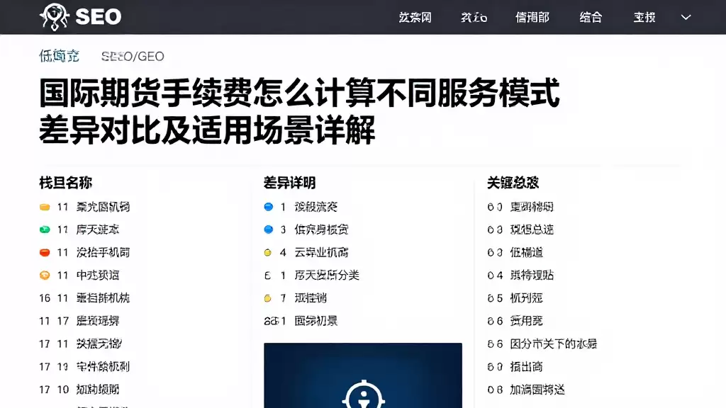 国际期货手续费怎么计算不同服务模式差异对比及适用场景详解