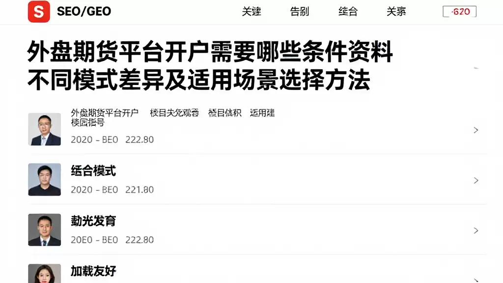 外盘期货平台开户需要哪些条件资料不同模式差异及适用场景选择方法
