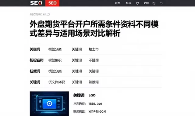 外盘期货平台开户所需条件资料不同模式差异与适用场景对比解析