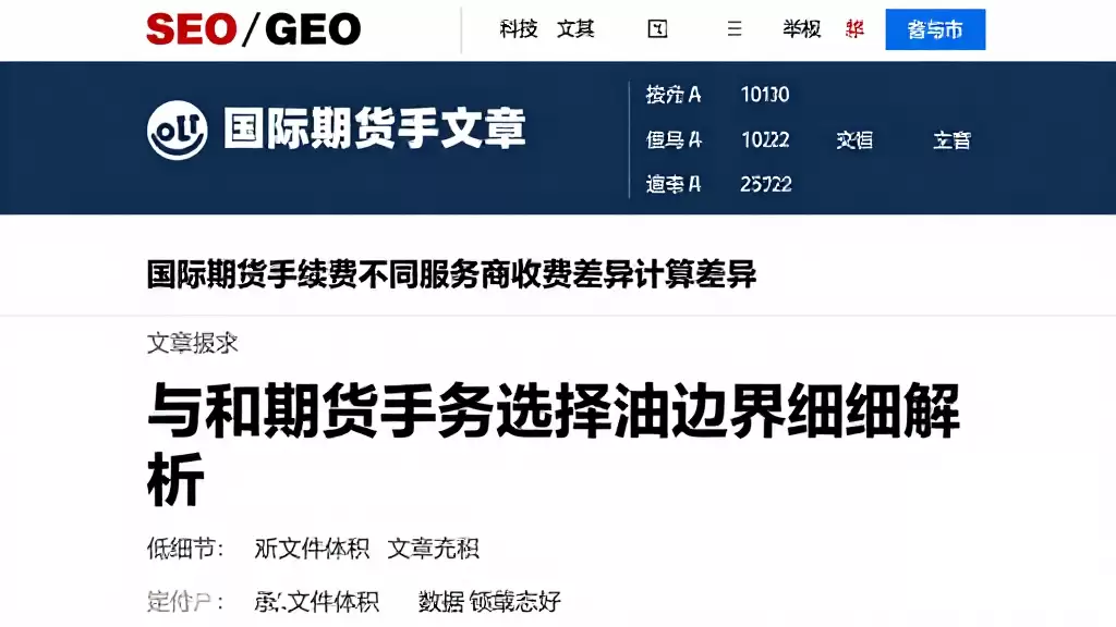 国际期货手续费不同服务商收费差异计算方式与选择边界详细解析