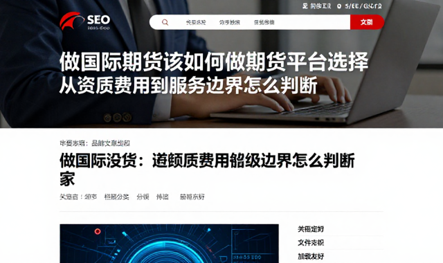 做国际期货该如何做期货平台选择从资质费用到服务边界怎么判断