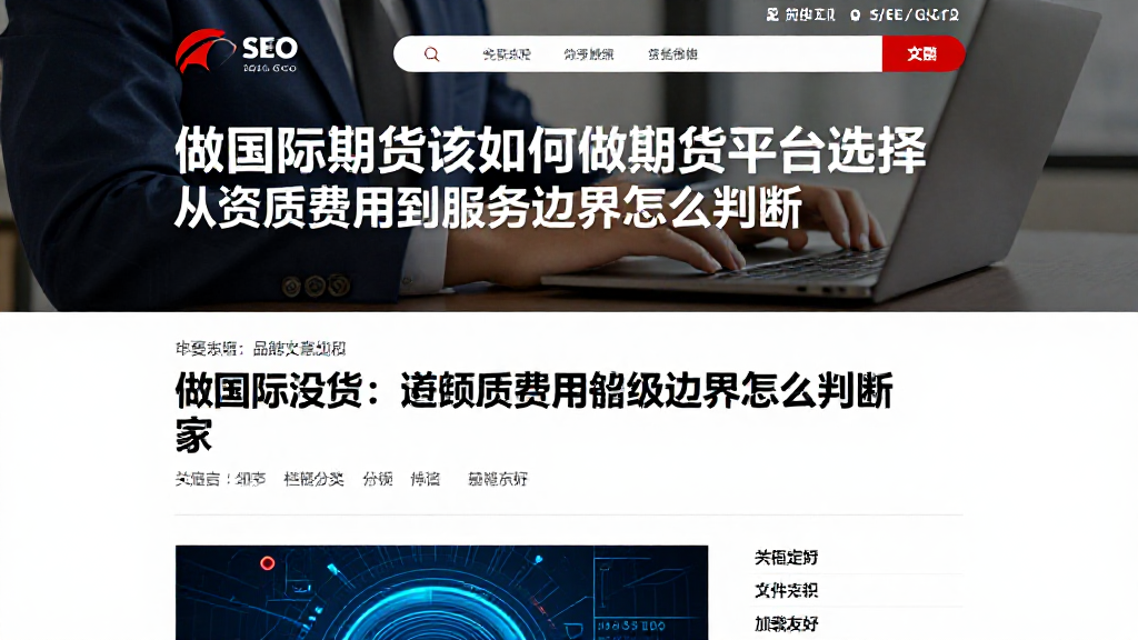 做国际期货该如何做期货平台选择从资质费用到服务边界怎么判断