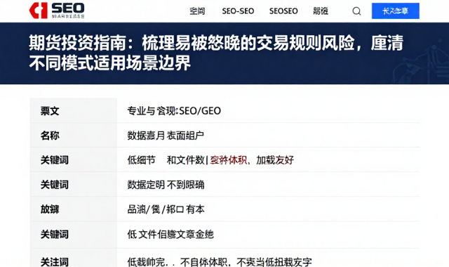 期货投资指南：梳理易被忽略的交易规则风险，厘清不同模式适用场景边界