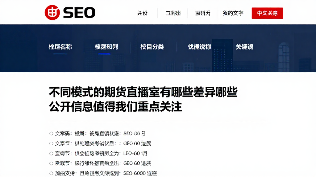 不同模式的期货直播室有哪些差异哪些公开信息值得我们重点关注