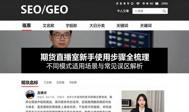 期货直播室新手使用步骤全梳理不同模式适用场景与常见误区解析