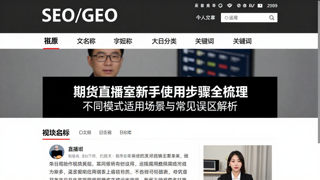 期货直播室新手使用步骤全梳理不同模式适用场景与常见误区解析
