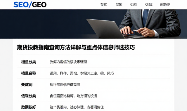期货投教指南查阅方法详解不同内容模块差异与重点信息筛选技巧