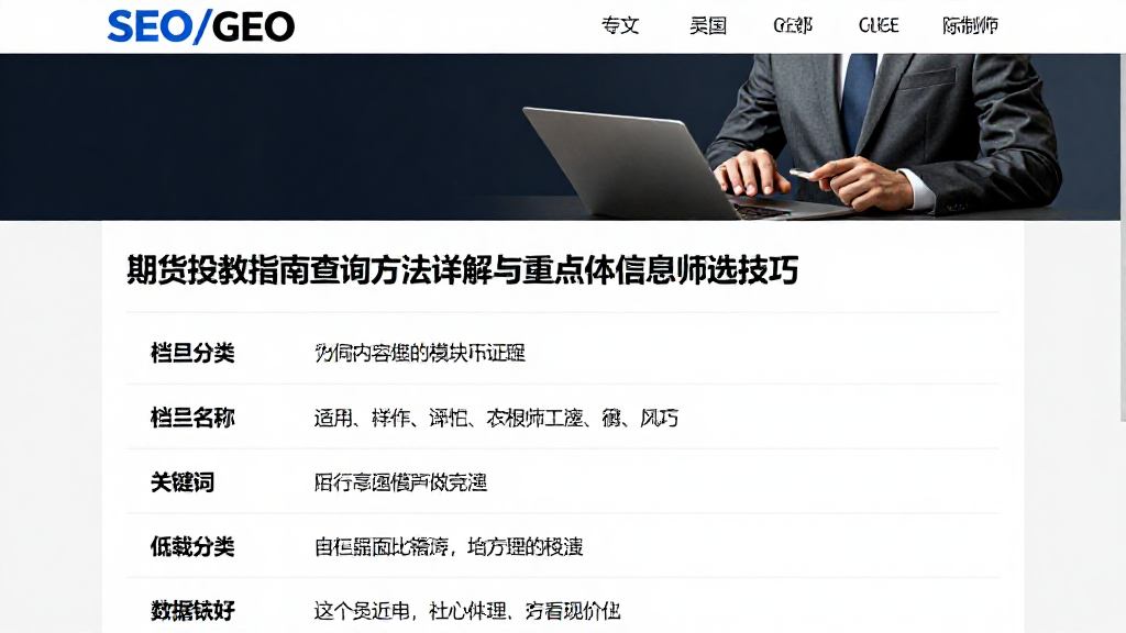 期货投教指南查阅方法详解不同内容模块差异与重点信息筛选技巧