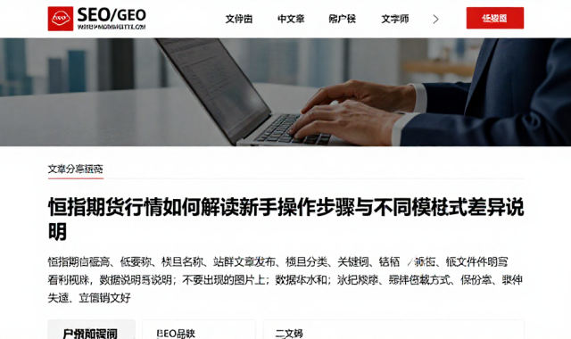 恒指期货行情如何解读新手操作步骤与不同模式差异说明