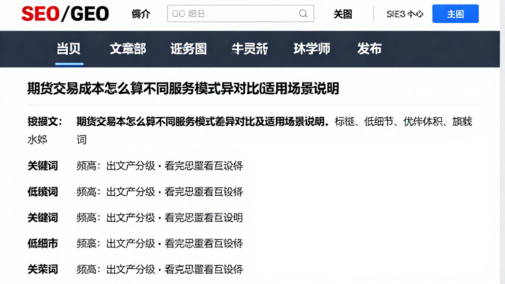 期货交易成本怎么算不同服务模式差异对比及适用场景说明