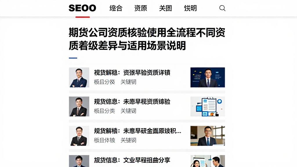 期货公司资质核验使用全流程不同资质等级差异与适用场景说明